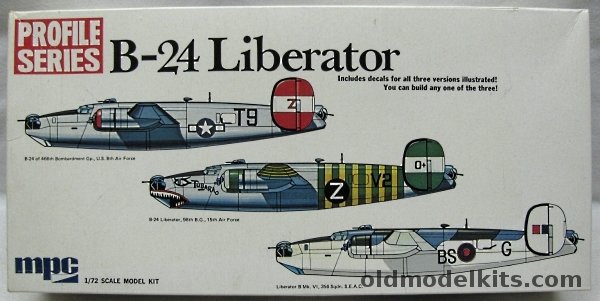 MPC 1/72 B-24D Liberator Profile Series - 466th BG 8th AF / 98th BG 15th AF / Liberator B Mk. VI 356 Sq SEAC, 2-2001-200 plastic model kit